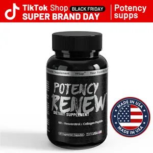 Potency Renew - Advanced NAD+ Booster & Skin Renewal Supplement - 60 Capsules
