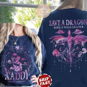Xaden Riorson, Xaddy Fourth Wing Fan Shirt, Onyx Storm Merch, Dragon Rider 2 Sided TShirt, Fantasy reader, Bookish Shirt 8ANZE
