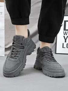 Men's Urban Safety Sneakers | Breathable Work Shoes, Walking Shoes | Thick Sole Casual Design