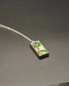 Hand-Painted Phanatic Pendant – Acrylic with Color-Shifting Accents