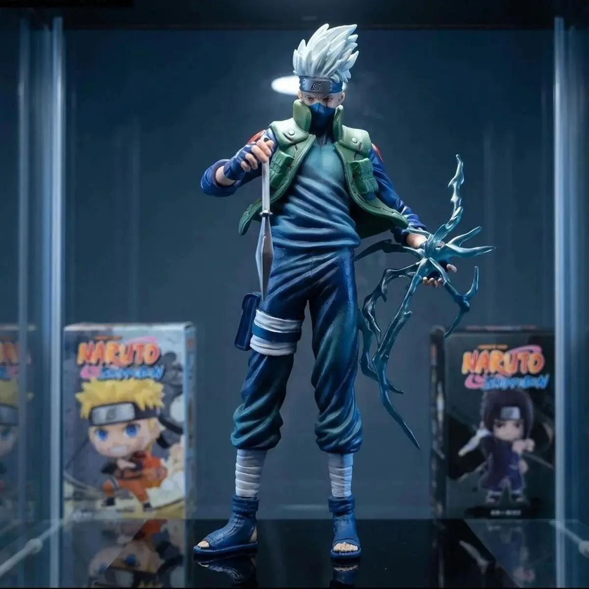 24cm Anime Hatake Kakashi Action Figures Pvc Statue Desktop Ornamen Collection Statue Model Decoration Room Desk Toys