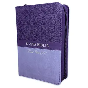 Biblia de Bolsillo con Cierre RV1960 imit piel bifloral lila con indice