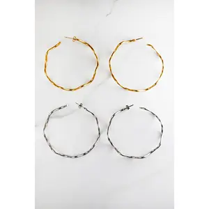 Squiggly Hoop Earrings