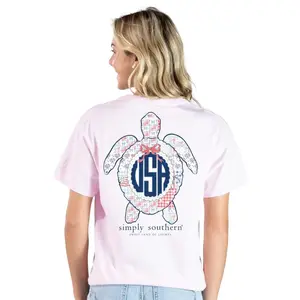 Simply Southern USA Turtle Peony T-Shirt