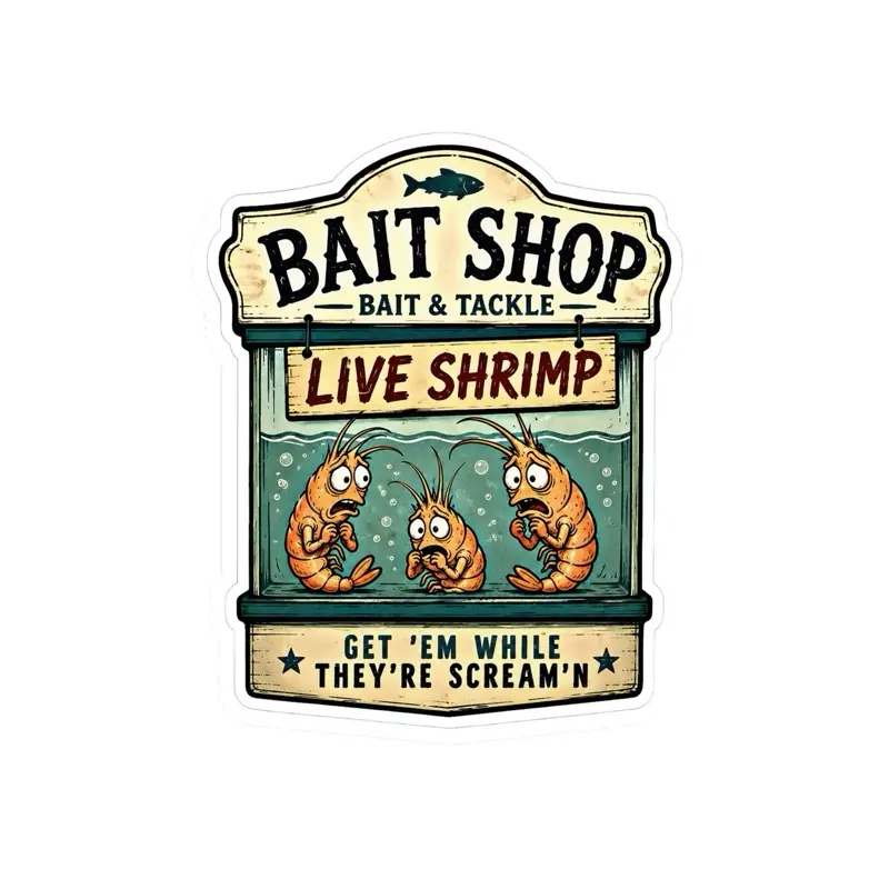 Live shrimp sticker