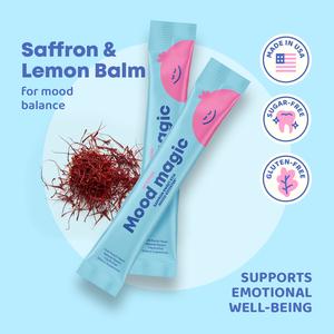 JoySpring Mood Saffron Natural Pixie Stick 25 Pack – Saffron Supplement | Unprocessed Mood Booster Support, Emotional Balance, Stress Relief, and Mental Clarity