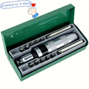 [13-piece set] Professional impact screwdriver set| Including impact head + chisel bit + screw extractor Durable metal hand tool set No electricity required Industrial-grade screwdriver combination essential for repairs smart  fix tool gift  repair tool