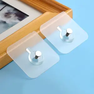 10/20/40pcs Wall Hooks Set, Durable Load-Bearing Adhesive Hangers, Invisible Traceless Design, Versatile Usage, Perfect for Picture Frames, Canvas Prints, Home Decor