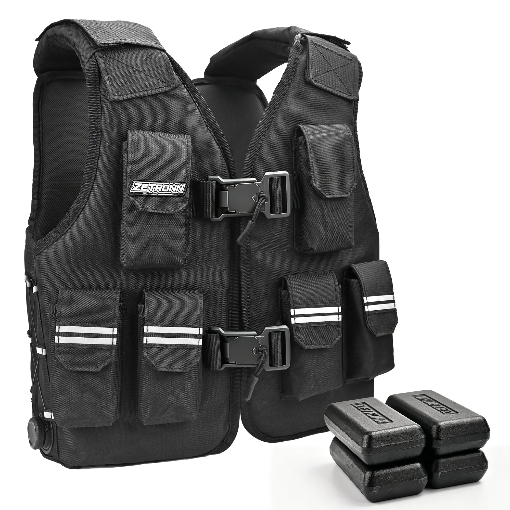 Adjustable Weighted Vest for Men & Women, Workout Vest with Removable Weights, Running Vest with Shoulder & Waist Adjustment System for Strength Training, Weight Loss & Muscle Building
