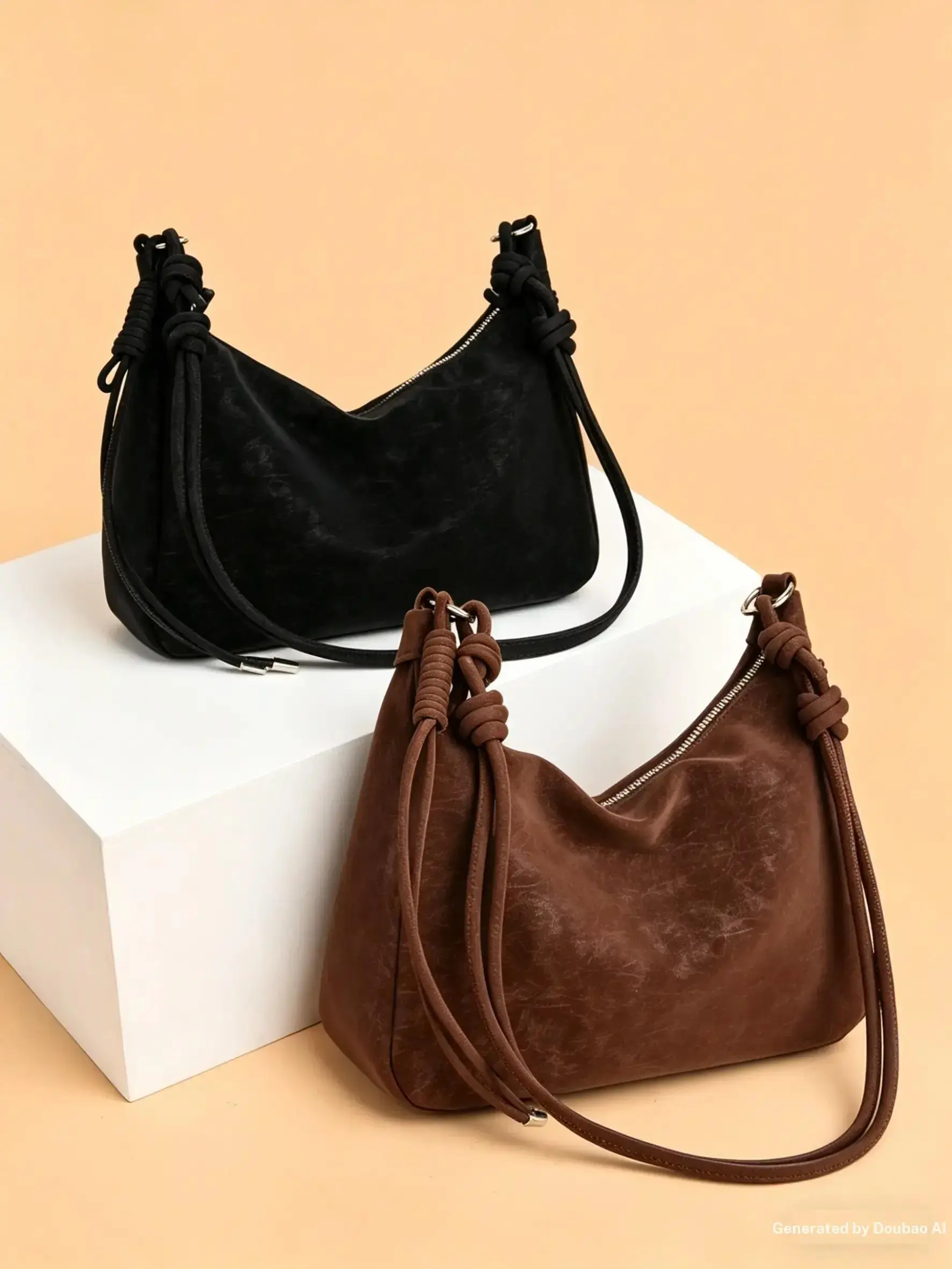 Cloud Soft Hobo Dumpling Crossbody Bag for Women Teen Girls, Lightweight Crescent Shaped Single Shoulder Sling Purse, Spacious Slouchy Handbag for Student Daily School Travel Shopping Casual Outdoor Use, Crossbody Bag, Casual Crossbody Bags