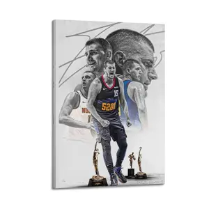 Nikola Jokić Canvas Painting Oil Painting Wall Art Canvas Poster Decorative Painting Corridor Decoration Home Ornaments Photo