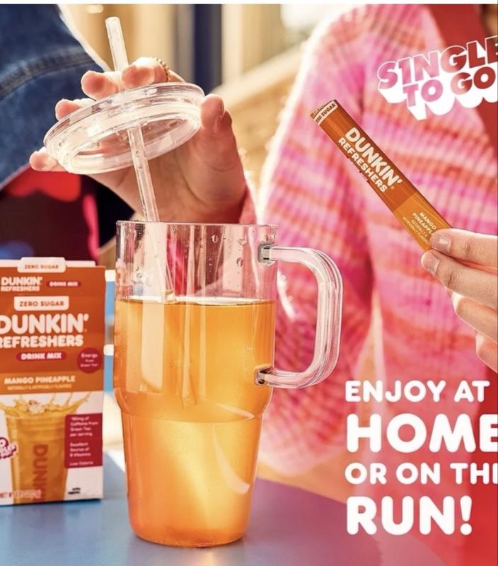 Dunkin' Refreshers Zero Sugar Singles to go Powdered Drink Mix Variety Pack, 30 Count Packets