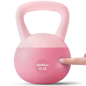 Soft Kettlebell with Handle - Home Gym Weight Training Equipment for Strength Conditioning & Core Training