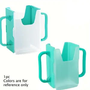 Anti-Squeeze Drink Box Organizer, Refrigerator Milk Box Juice Holder, Standing Divided Anti-Tip, Saves Kitchen Fridge Space, Transparent Visible