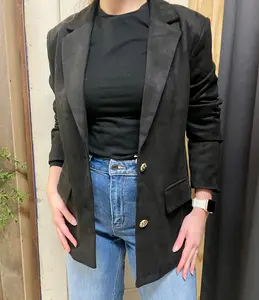 Two Button Suede Blazer