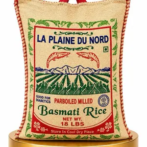 La Plaine Du Nord Premium Parboiled Basmati Rice - 18 lb Food, Pantry Staple Instant Rice & Porridge Option