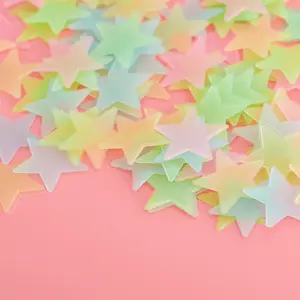 Set of 2 Wall Decals. 3cm/1.18 Inch Fluorescent Decor for Room & Ceiling, A Fun Gift Idea(Random color)