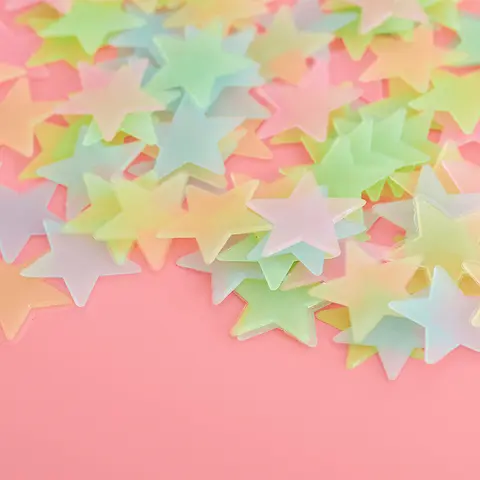 Fluorescent Decorative Wall Stickers Set (2-Piece, 3cm/1.18in) - Stain Resistant, Waterproof Decorative Decal, Decor for Room & Ceiling, Home Festive Supplies, Christmas Gift Idea