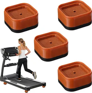 4pcs Treadmill Incline Riser Blocks, Walking Stackable Height Adjustable Incline Blocks Pad Attachment Non-Slip Upgrade Ramp for Home Gym Leveling & Uphill Workout Treadmill Accessories