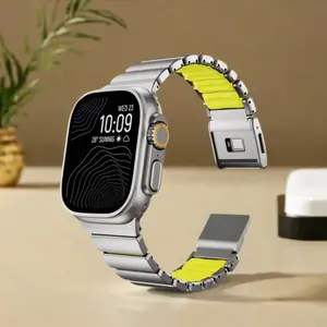 Durable Titanium Alloy Strap for Iwatch Ultra 3 2 49mm High-quality Bracelet for Apple Watch Series 11 10 46mm Magnetic Band Lightweight for Iwatch Series 9 8 7 6 5 4 Se Se3 44mm 45mm Watchband Smart Watch Straps Smart Watch Accessories