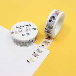 Cute Farm Animals Washi Cute Farm Animals Washi