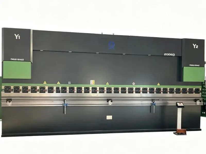 200t Capacity Hydraulic Press Brake - 6000mm Long Big Tonnage Bending Machine with TP10s Controller, Electric Compensation, Bending Dies, for Kitchen Appliance Manufacturing, Mechanical Manufacturing, Shipping Available, Millimeters