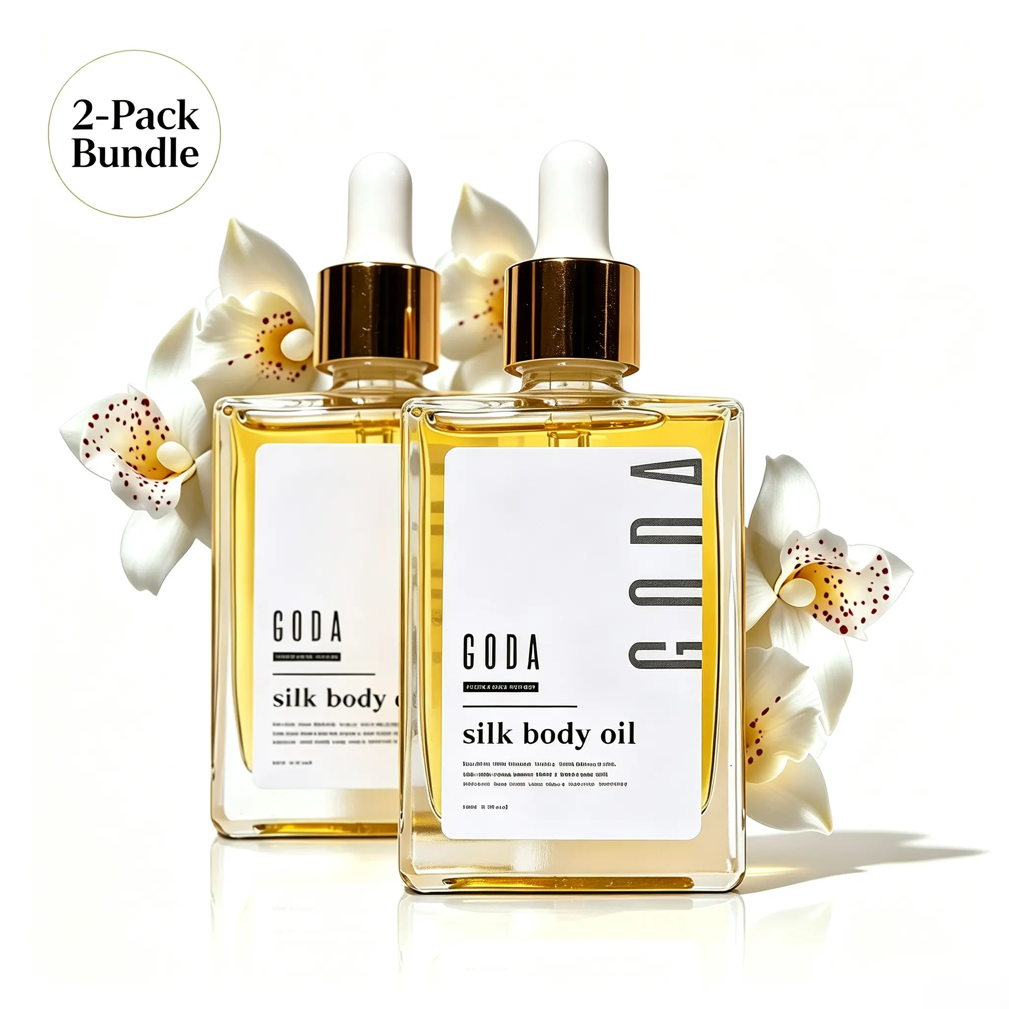 【Buy 1 Get 1 Free】goda Silk Body Oil,Bath & Shower Oi-l for Smooth and Hydrated Skin Nourishing | Refreshing Non-greasy, Infused with Shea Butter, Coconut Oil, Vitamin, Deep Moisturizing, Fast Absorbing, Hydration, Firming