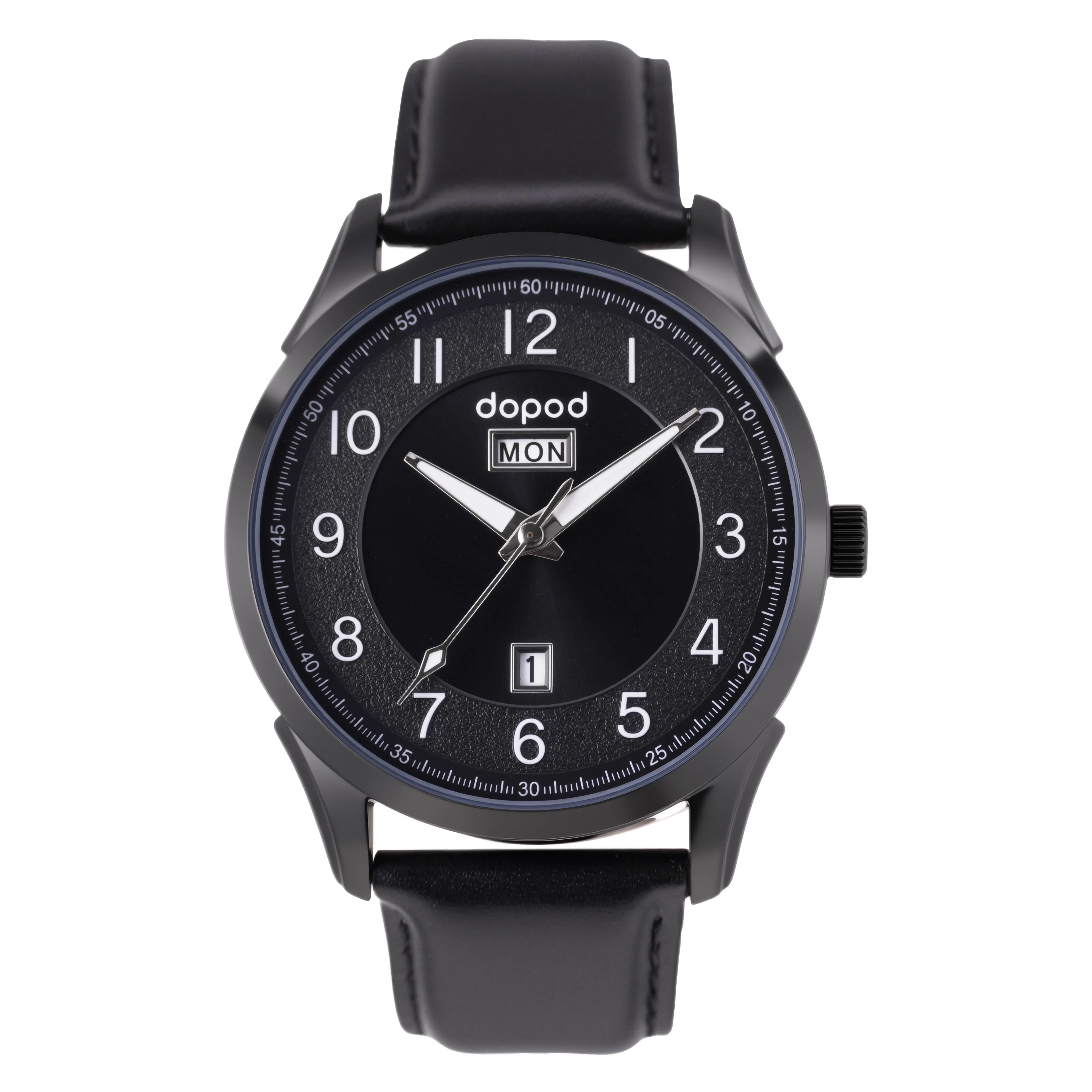 NAKINMI Men's Fashion 43mm Black Dial Analog Quartz Watch with Day & Date, Black Genuine Leather Band Business Casual Dress Watch, Perfect Valentine's Day Gift for Boyfriend or Husband - TikTok Shop NAKINMI Men's Fashion 43mm Black Dial Analog Quartz Watch with Day & Date, Black Genuine Leather Band Business Casual Dress Watch, Perfect Valentine's Day Gift for Boyfriend or Husband - TikTok Shop
