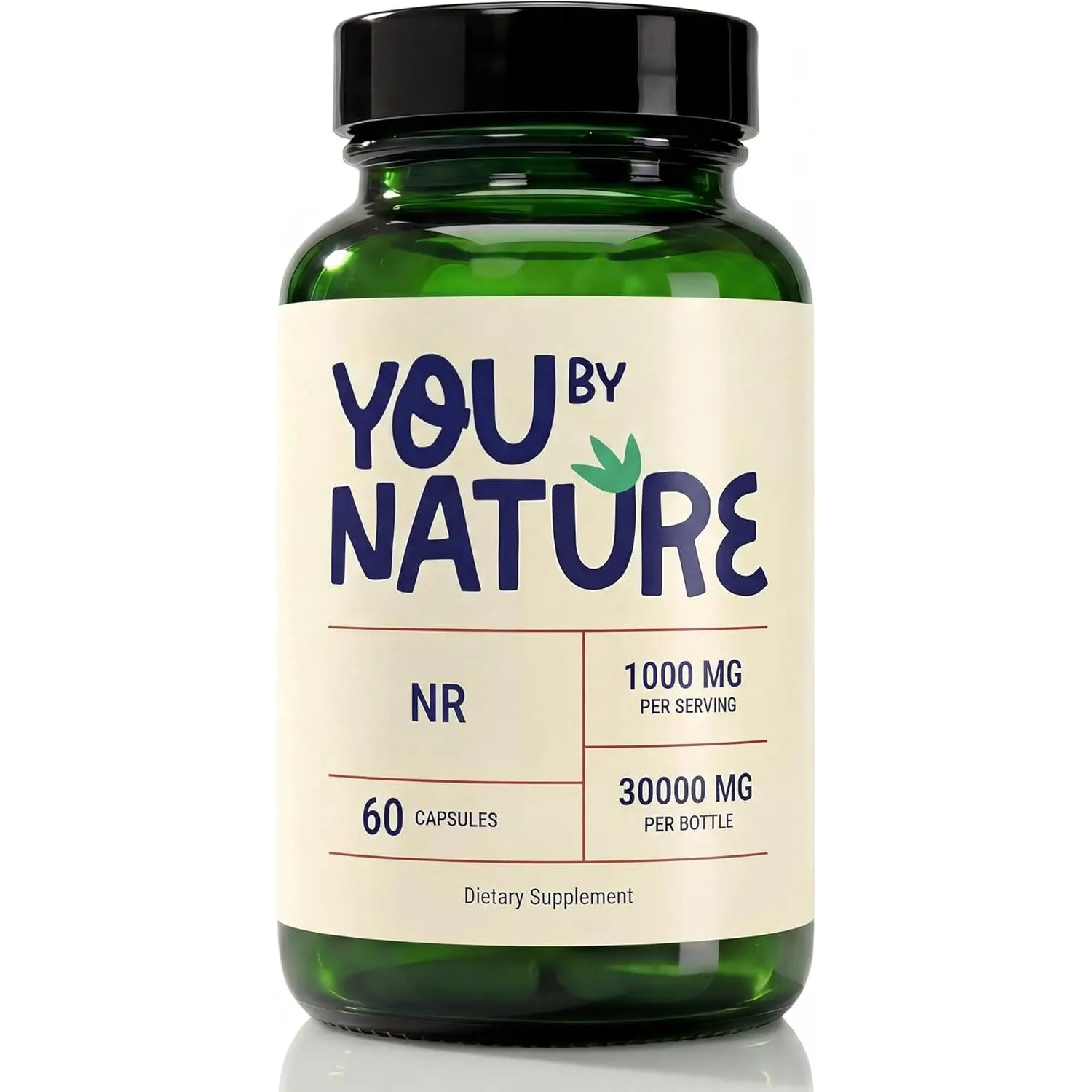 Nicotinamide Riboside NR 1000 mg Daily Capsule - Supplement for Adults (60 Capsules, 30 Servings)