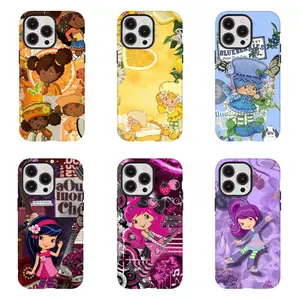 Cute 2000s Cartoon S-Strawberry Sh0tcake Phone Case Compatible for iPhone 17 Promax 16 15 14 13 12 11 and for Samsung S21-S25 Perfect Gift for Girls Cute Phone Cases