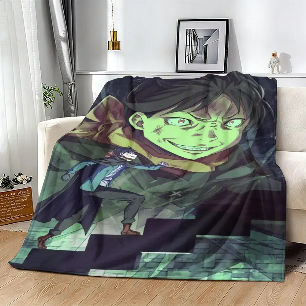 Natsuki Subaru Re:0 Starting Life in Another World Anime Print Flannel Throw Blanket - Ultra Soft, Warm, Anti-Pilling, Lightweight Plush Fleece Lap Blanket for Sofa, Bed - Unique Anime Merch Gift for Otaku Teens Adults