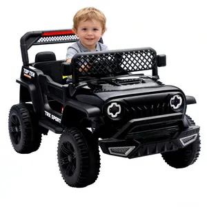 Jeep-Style 12V Kids Ride On Car, Electric Toy with Remote Control & Swinging Seat - Perfect Gift for 3-6 Years Boys/Girls, Dual Motors & Music System