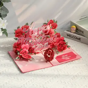 Valentine’s Day Gift: 3D Pop-Up Rose Greeting CardLove is the sole flower that blossoms exclusively for you—It is the epitome of romance.What’s more, you can pen down your heartfelt words on the accompanying mini card.