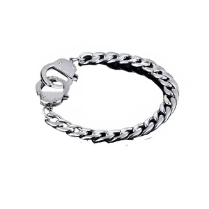 Men's Stainless Steel Handcuff Chain Bracelet