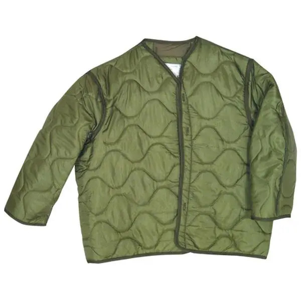 212 MAIN Men's M65 Field Jacket Liner - Long Sleeve Cold Weather Layer, Warmth-Boosted, Olive Drab, 3X Large, Polyester-Nylon Shell Casual Outerwear