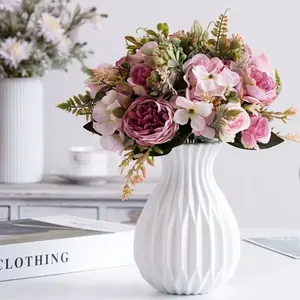 Modern Flower Vase White Plastic Vase Modern Flower Vase White Plastic Vase