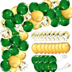 Graduation Party Decorations Green Gold 2026/Green Graduation Decorations/Green Gold Balloons/St.Patrick’s Day 45pcs/Birthday Party Decor