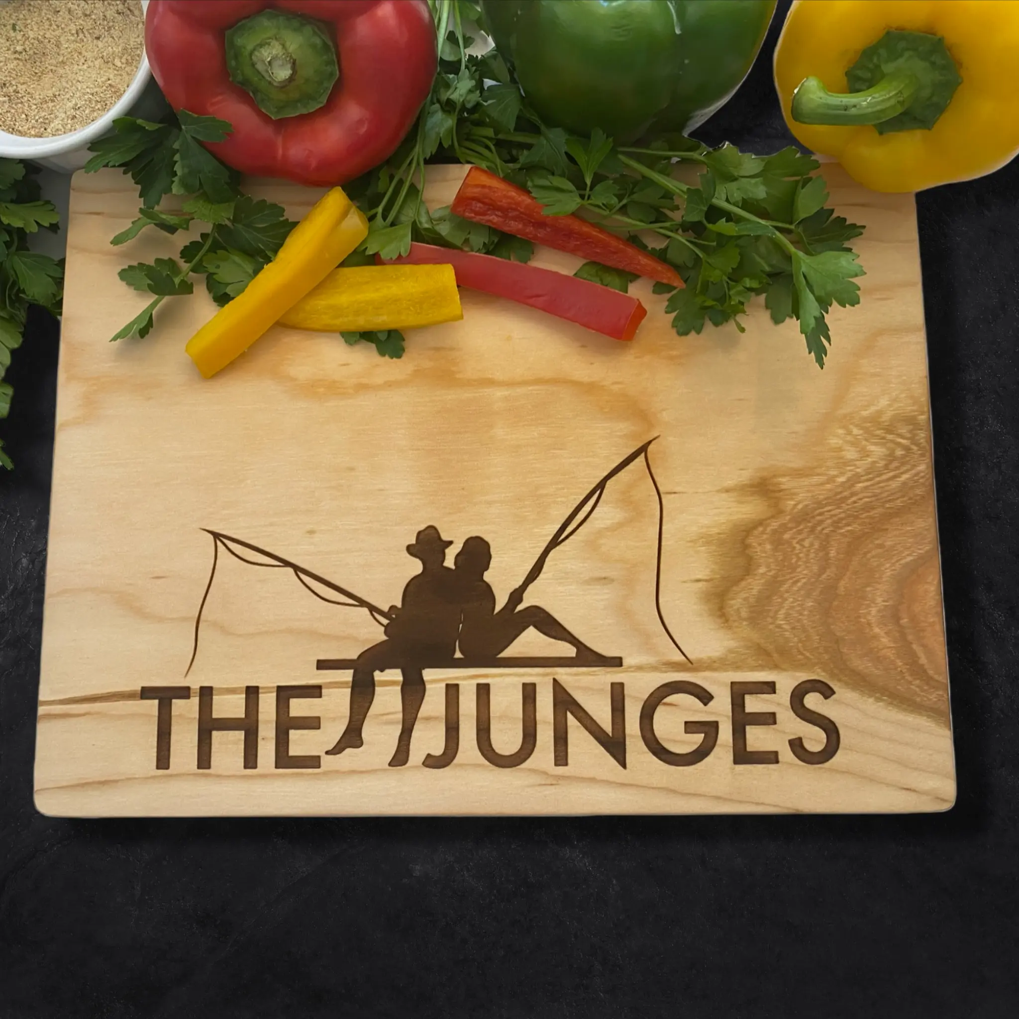 Gone Fishing Personalized Cutting Board