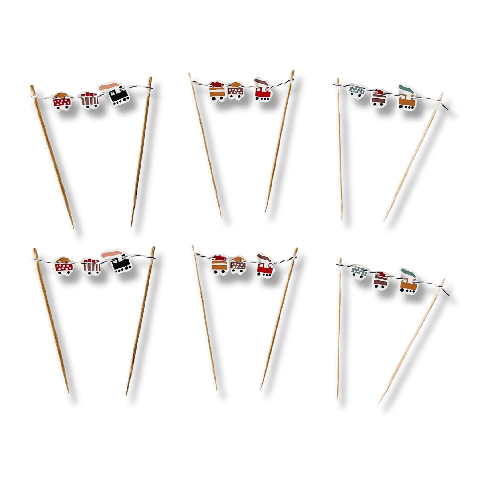 Train Cupcake Toppers (6pcs)