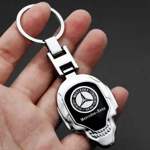 PU Leather Car Logo Keychain Key Rings Key Holder Auto Accessories For Mercedes Benz W210 W211 W124 W168 W176 W205 W212 W176
