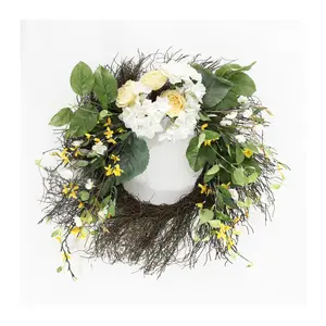 Safavieh Faux 26" Hydrangea & Blossom Wreath