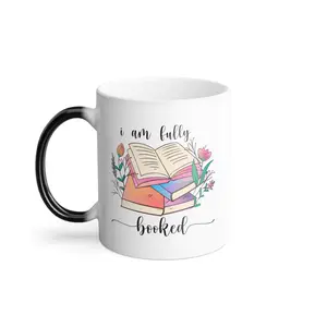 I'm Fully Booked Fantasy Book Bookish Booktok Book Obsessed Book Club Reader Temperature Changing Mug Coffee Drinkware Classic Ceramic Cup Reusable
