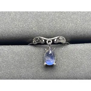 A507 Natural Stone Garnet Ring