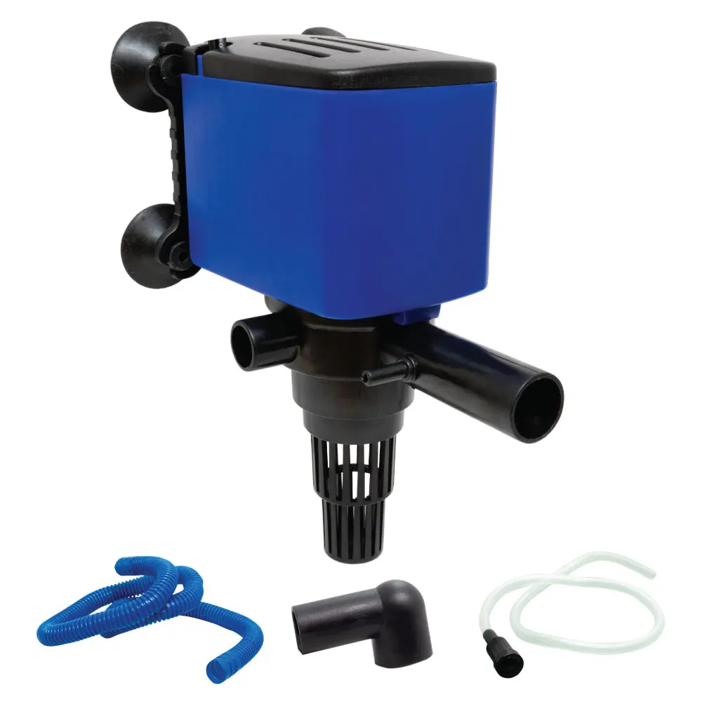 Aqua Dream 660 GPH Submersible Water Pump - UL-Standard Quiet 120V/60Hz Aquarium Powerhead (2500 L/H, 6.6 ft Head Lift) with 3-in-1 Function, Oxygenation, Filtration, Circulation, Filter Basket, Corrugated Pipe Accessories for Fish Tanks