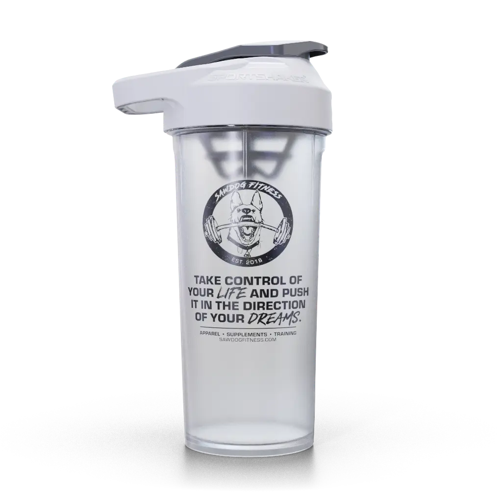 Clear Get Sawed Shaker Bottle