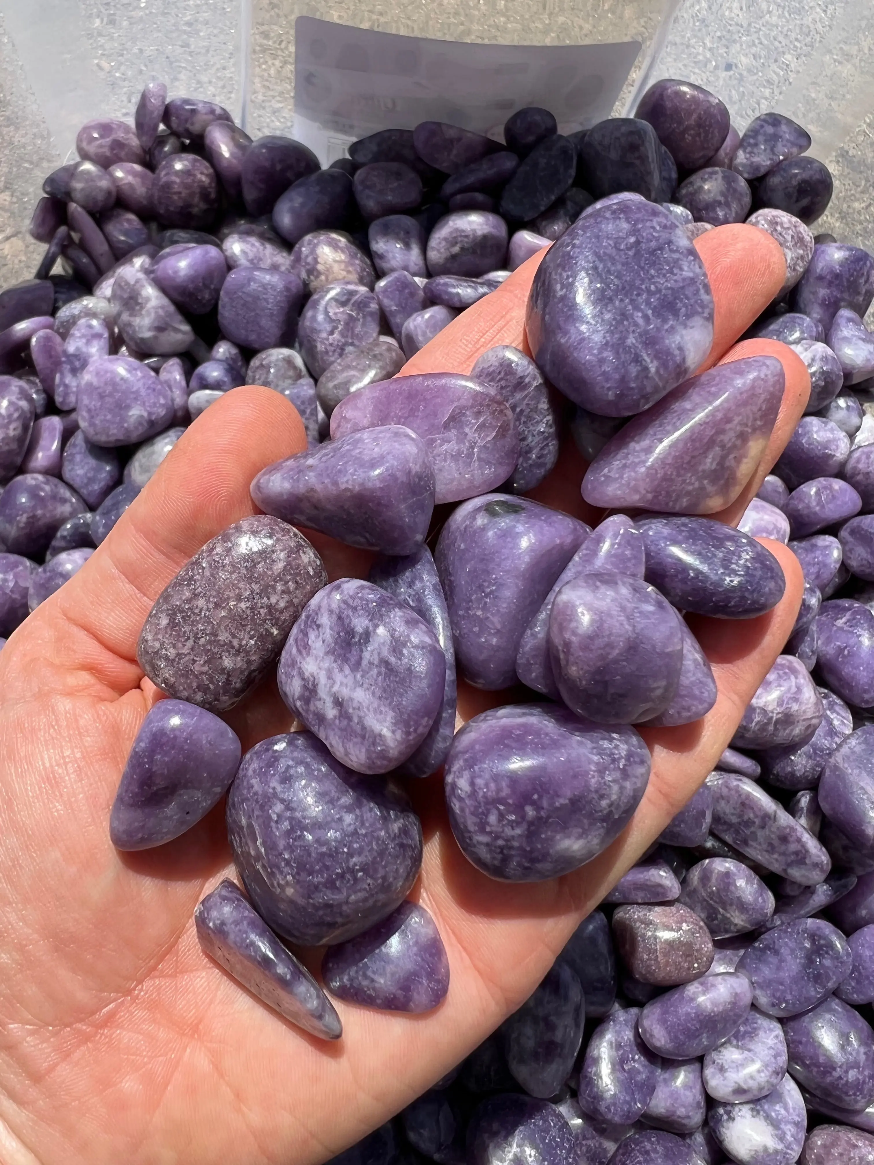 Lepidolite Tumbled Stone - Polished Lepidolite Crystal