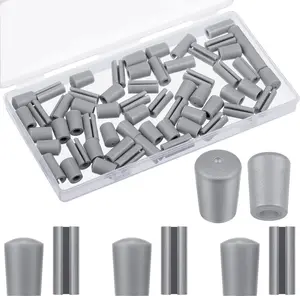 60 Pieces Rubber Feet for Grid Sink Protector Rubber Grid Kitchen Sink Wire Protective Rack Feet Grate Wire Bumper Replacement Protector Parts for Kitchen Rack(Grey) Romooa-Sink Grid-34