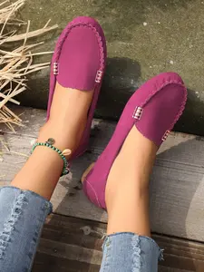 New Casual Versatile Women's Flat Shoes, Walking Shoes, Soft Non-Slip Rubber Lazy Shoes, Low-Top Comfortable Sneakers for Daily Wear