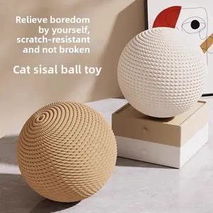 8cm/10cm cat toy ball, super large self entertaining and stress relieving tool, cat teasing stick, teeth grinding and bite resistant sound ball, cat interactive toy