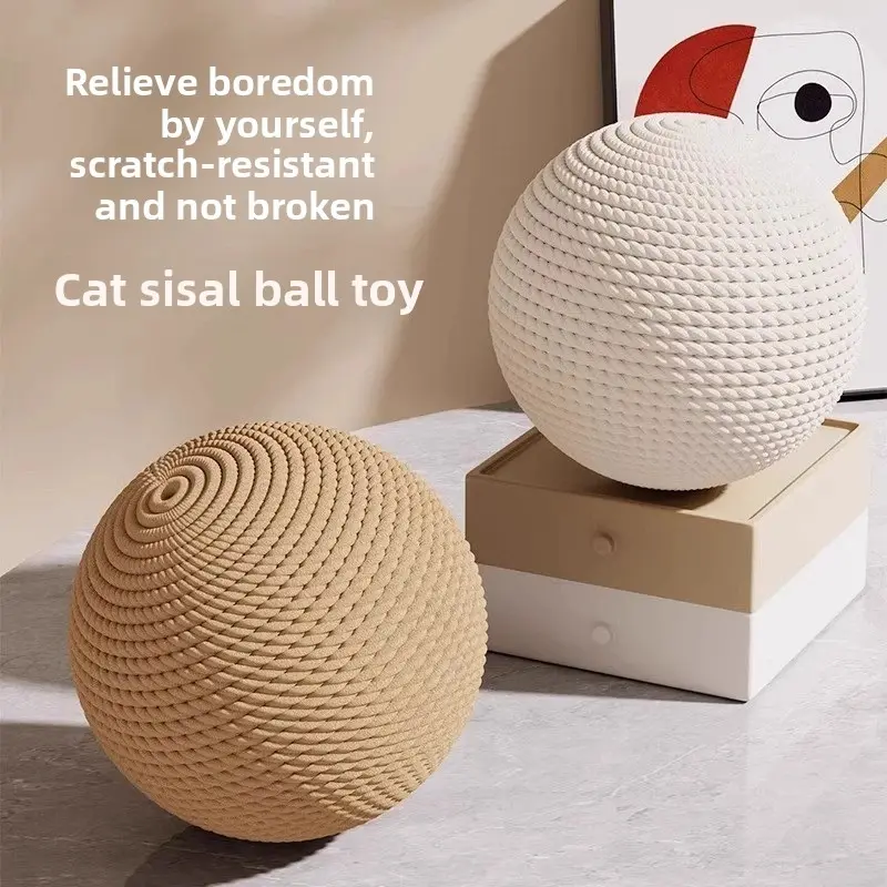 8cm/10cm cat toy ball, super large self entertaining and stress relieving tool, Kitty cat teasing stick, teeth grinding and bite resistant sound ball, cat interactive toy